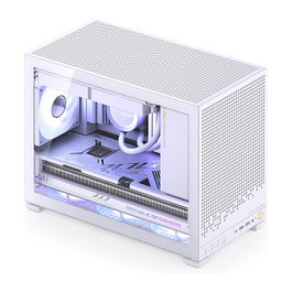 Jonsbo D32 PRO Blanco PC-Gehäuse Mini mATX con Vidrio Templado