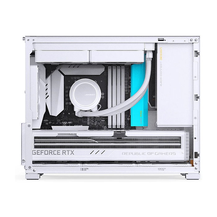 Jonsbo D32 PRO Blanco PC-Gehäuse Mini mATX con Vidrio Templado