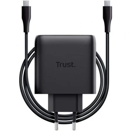 Trust Maxo Cargador de Pared GaN 65W USB-C, 1xUSB-C, Incluye Cable USB-C, 25523 Trust Maxo Cargador de Pared GaN 65W USB-C, 1xUSB-C, Incluye Cable USB-C, 25523