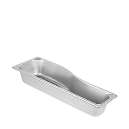 Vollrath Cubeta Larga para Buffet, Acero Inoxidable, 53 x 16.5 x 8.9 cm, Modelo GN 2/4-089