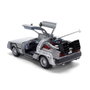 JADA TOYS Réplica DeLorean Hollywood Rides Time Machine 40th Anniversary Regreso al Futuro escala 1:24