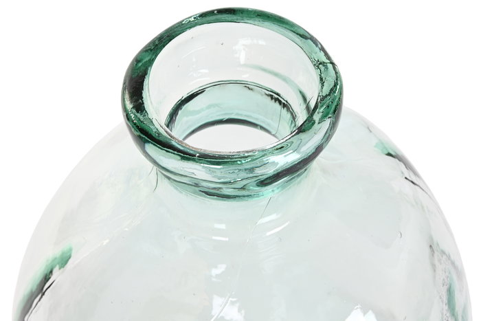 DKD Home Decor Jarrón Transparente Cristal Reciclado Orgánico 34 x 73 x 34 cm