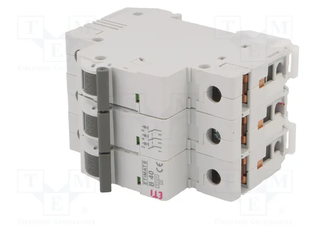 ETI POLAM Interruptor magnetotérmico ETIMAT 6 3P B40 40A 6kA