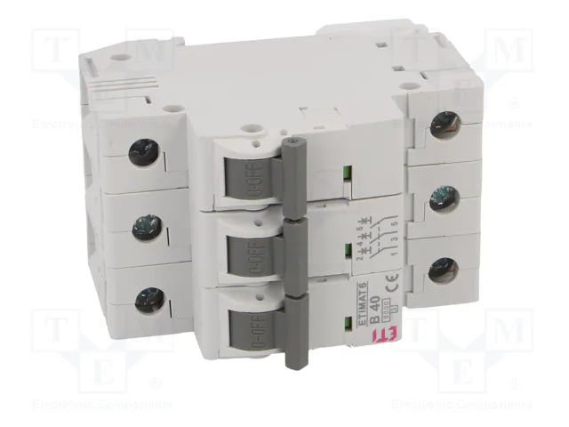 ETI POLAM Interruptor magnetotérmico ETIMAT 6 3P B40 40A 6kA