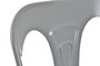 DKD Home Decor Taburete Metal con Respaldo Gris (Pack de 2)