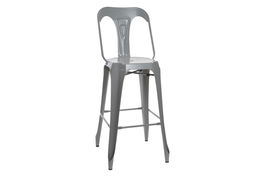 DKD Home Decor Taburete Metal Gris 44 x 49 x 113 cm (2 Unidades)