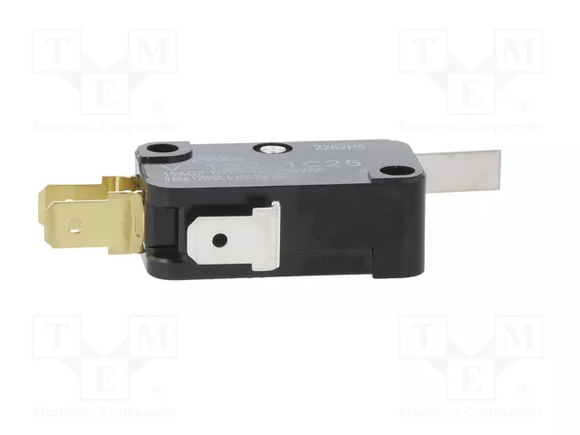 Aratas (Formerly Omron Components) Microconmutador SNAP ACTION SPDT con palanca 15A/250VAC