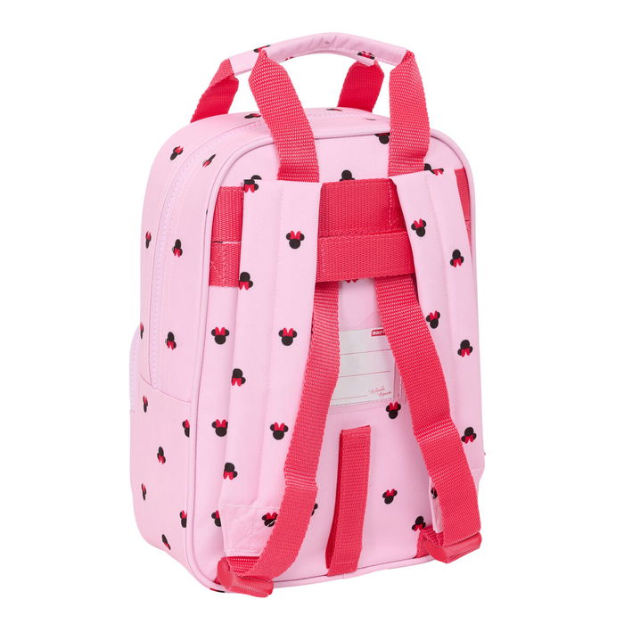 Mochila Escolar Minnie Mouse Naive Rosa 20 x 28 x 8 cm
