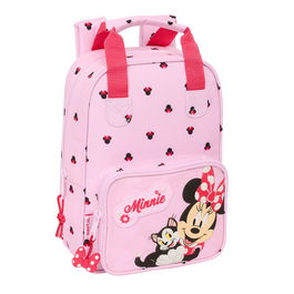 Mochila Escolar Minnie Mouse Naive Rosa 20 x 28 x 8 cm