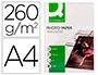 Q-connect Papel Fotográfico Glossy Din A4 260gr Alta Calidad Ink-jet Bolsa 50 Hojas