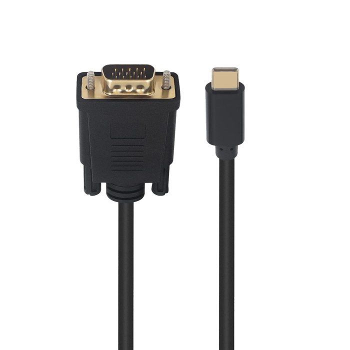 EWENT EC1052 Adaptador de Cable de Video USB Tipo C a VGA (D-Sub) de 1.8m, Full HD 1080p a 60Hz EWENT EC1052 Adaptador de Cable de Video USB Tipo C a VGA (D-Sub) de 1.8m, Full HD 1080p a 60Hz