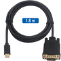 EWENT EC1052 Adaptador de Cable de Video USB Tipo C a VGA (D-Sub) de 1.8m, Full HD 1080p a 60Hz