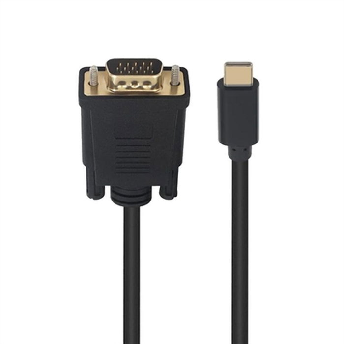 Ewent EC1052 Adaptador de Cable de Vídeo USB Tipo C a VGA (D-Sub) 1,8 m