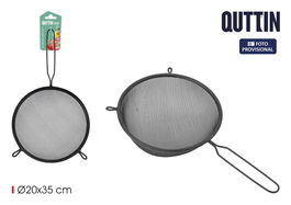 Quttin Colador Metal Negro 20 cm (12 Unidades)