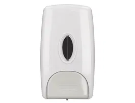 Q-connect Dispensador Gel y Jabón Manual 13,5x23,5x9,5 cm Blanco/Gris Plástico 1 Litro