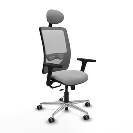 PIQUERAS Y CRESPO Silla de oficina Zulema con mecanismo Sincro/Traslack, Gris