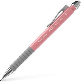 Faber Castell Portaminas 2325 Apollo 0,5 mm Rosa Lápiz Moderno Ergonómico con Goma de Borrar Integrada