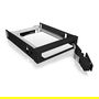ICY BOX IB-2217StS Bandeja para Disco Duro 2.5" SATA a 3.5" Bahía para Disco Duro, Negro, Aluminio, Plástico