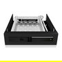 ICY BOX IB-2217StS Bandeja para Disco Duro 2.5" SATA a 3.5" Bahía para Disco Duro, Negro, Aluminio, Plástico