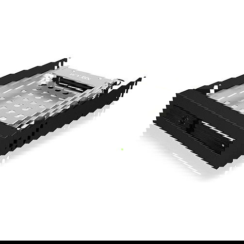 ICY BOX IB-2217StS Bandeja para Disco Duro 2.5" SATA a 3.5" Bahía para Disco Duro, Negro, Aluminio, Plástico