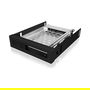 ICY BOX IB-2217StS Bandeja para Disco Duro 2.5" SATA a 3.5" Bahía para Disco Duro, Negro, Aluminio, Plástico