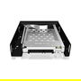 ICY BOX IB-2217StS Bandeja para Disco Duro 2.5" SATA a 3.5" Bahía para Disco Duro, Negro, Aluminio, Plástico