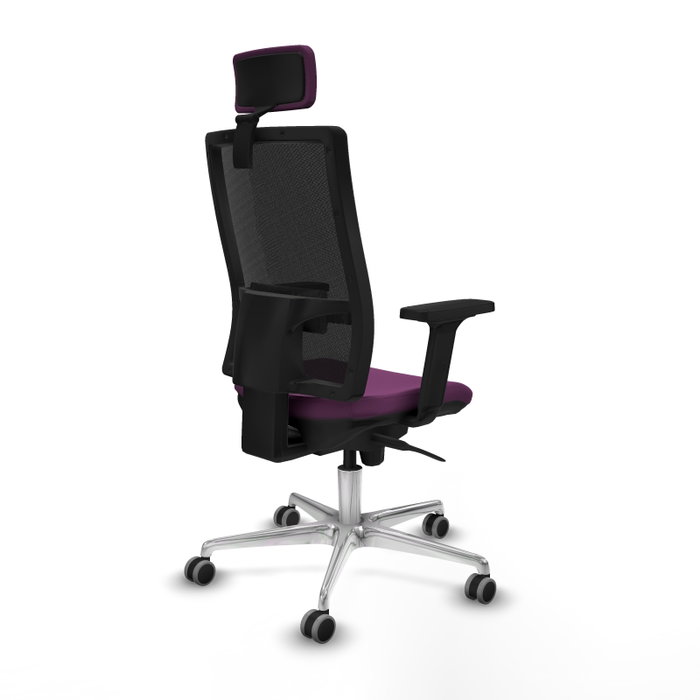 PIQUERAS Y CRESPO Silla de oficina Horna con mecanismo Sincro, Morado y Negro PIQUERAS Y CRESPO Silla de oficina Horna con mecanismo Sincro, Morado y Negro