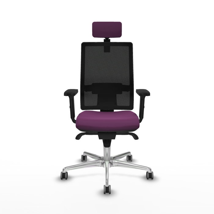 PIQUERAS Y CRESPO Silla de oficina Horna con mecanismo Sincro, Morado y Negro PIQUERAS Y CRESPO Silla de oficina Horna con mecanismo Sincro, Morado y Negro