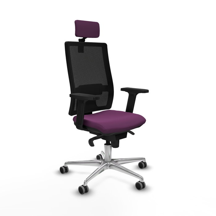 PIQUERAS Y CRESPO Silla de oficina Horna con mecanismo Sincro, Morado y Negro PIQUERAS Y CRESPO Silla de oficina Horna con mecanismo Sincro, Morado y Negro