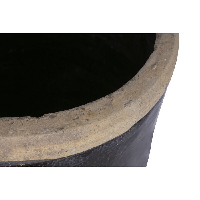 DKD Home Decor Ánfora de Arcilla Negra 58x58x95 cm