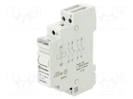FINDER 20.22 Relé de instalación biestable 12V DC 16A NA x2