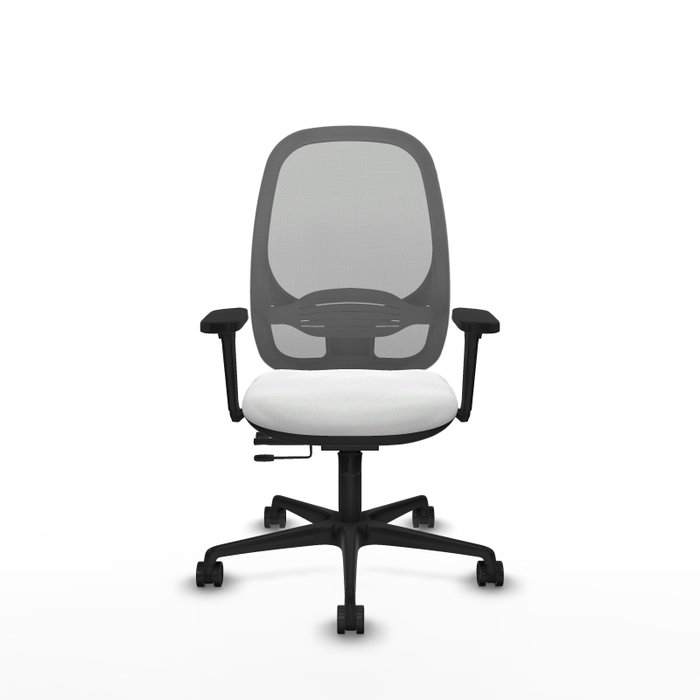 PIQUERAS Y CRESPO Silla de oficina Cilanco con mecanismo Sincro/Traslack, Blanco y Gris PIQUERAS Y CRESPO Silla de oficina Cilanco con mecanismo Sincro/Traslack, Blanco y Gris