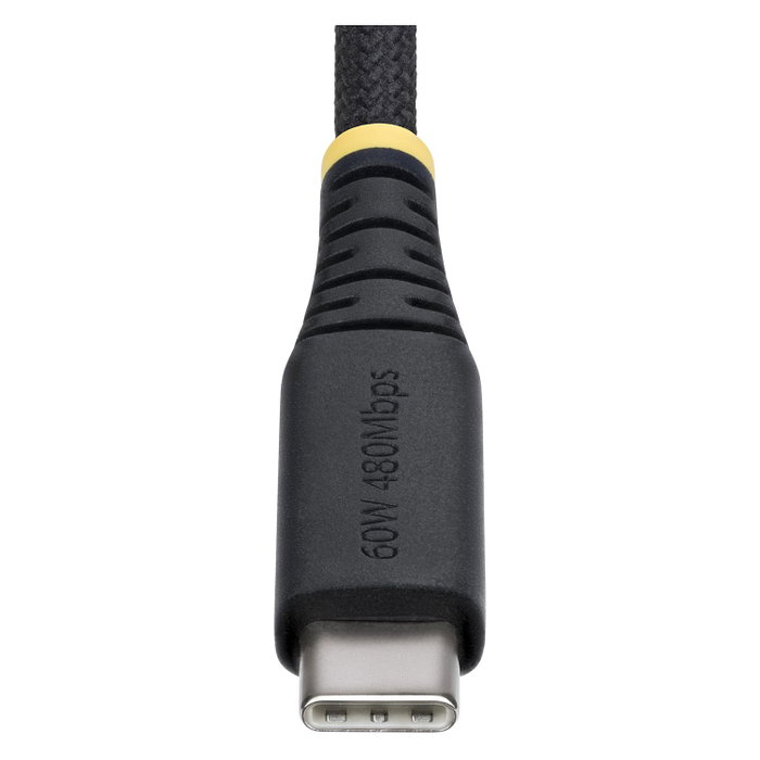 StarTech.com Cable de Carga USB-C Trenzado de 15cm Negro