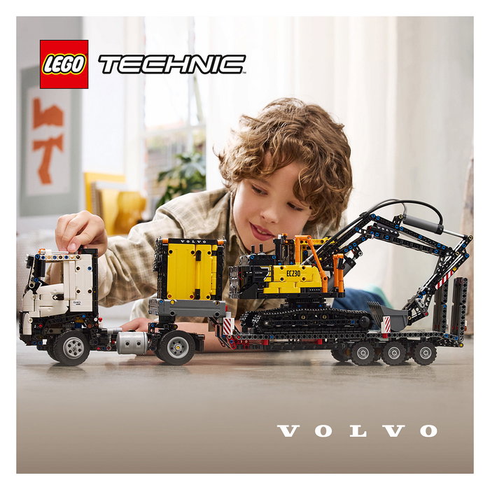 LEGO 42175 Technic Volvo FMX Truck y Excavadora EC230 Eléctrica, Juego de Construcción de 2274 Piezas para +10 Años