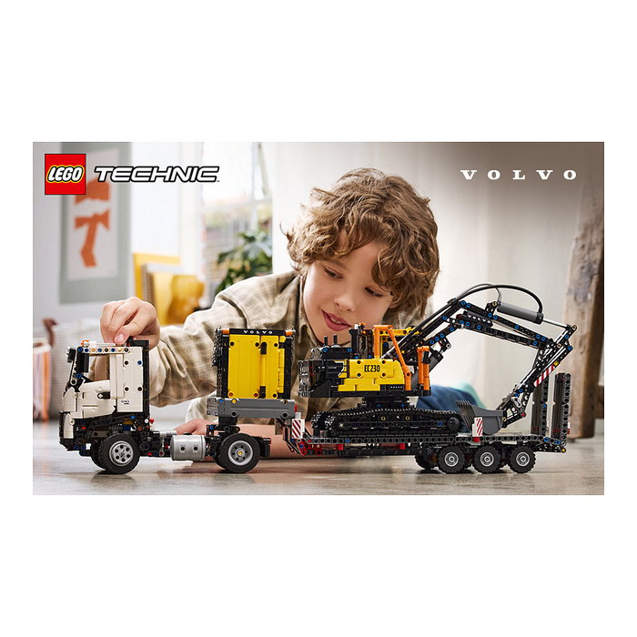 LEGO 42175 Technic Volvo FMX Truck y Excavadora EC230 Eléctrica, Juego de Construcción de 2274 Piezas para +10 Años