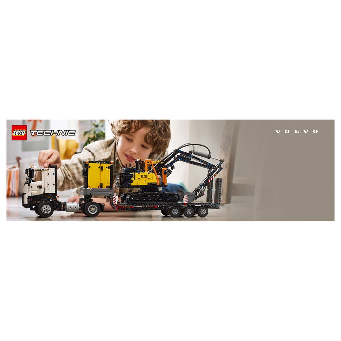 LEGO 42175 Technic Volvo FMX Truck y Excavadora EC230 Eléctrica, Juego de Construcción de 2274 Piezas para +10 Años