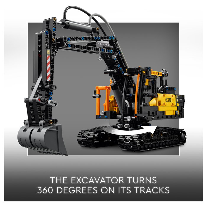 LEGO 42175 Technic Volvo FMX Truck y Excavadora EC230 Eléctrica, Juego de Construcción de 2274 Piezas para +10 Años