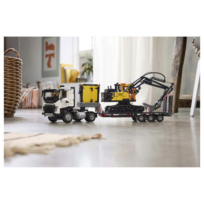 LEGO 42175 Technic Volvo FMX Truck y Excavadora EC230 Eléctrica, Juego de Construcción de 2274 Piezas para +10 Años