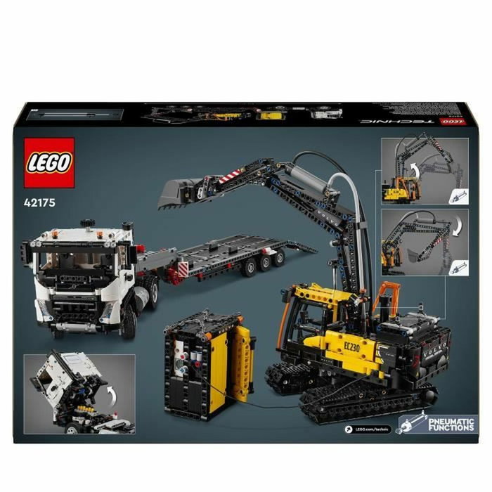 LEGO Technic 42175 Camión Volvo FMX y Excavadora Eléctrica EC230