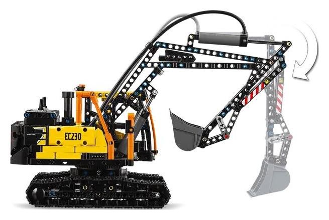 LEGO Technic 42175 Camión Volvo FMX y Excavadora Eléctrica EC230