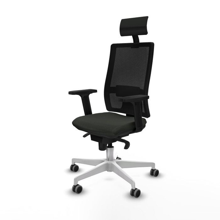 PIQUERAS Y CRESPO Silla de oficina Horna con mecanismo Sincro, Negro