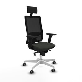PIQUERAS Y CRESPO Silla de oficina Horna con mecanismo Sincro, Negro