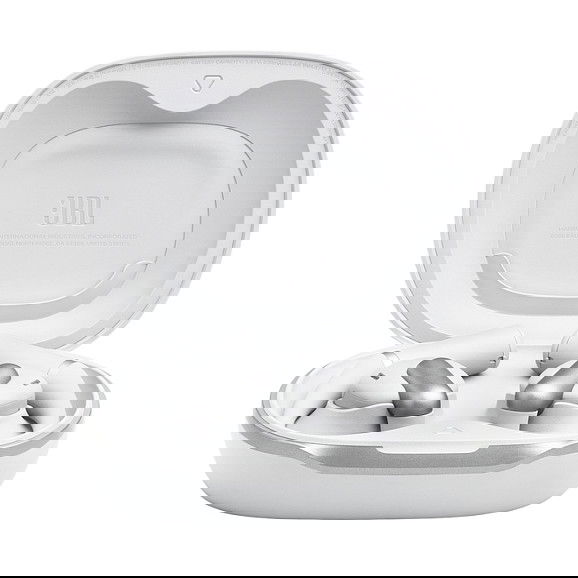 JBL Sense Pro - Auriculares True Wireless Open Sound, Bluetooth 6.0, Reducción de Ruido, IP54 Resistente al Agua/Polvo, 30h Batería, Blanco