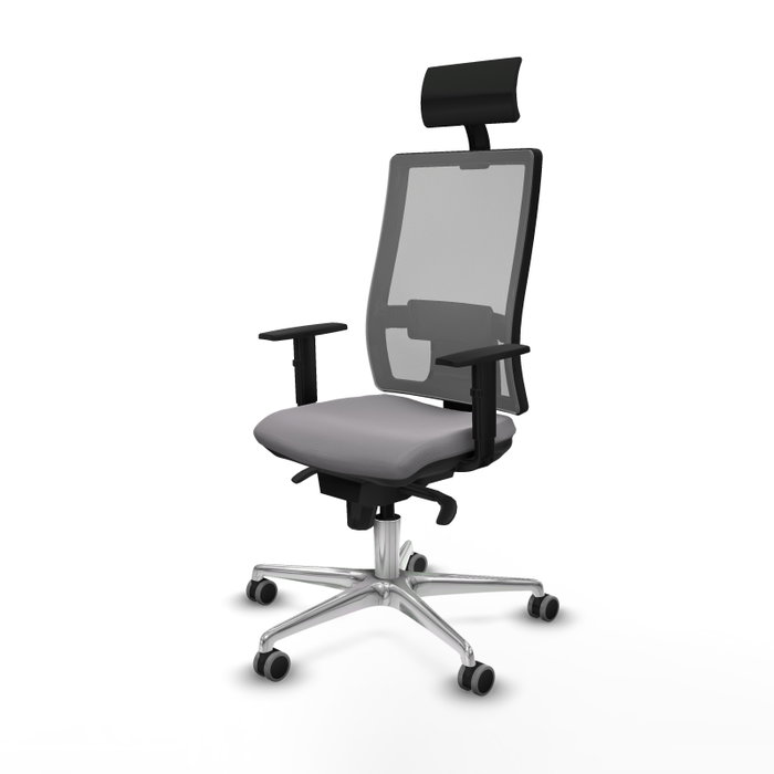 PIQUERAS Y CRESPO Silla de oficina Horna Gris con Mecanismo Sincro PIQUERAS Y CRESPO Silla de oficina Horna Gris con Mecanismo Sincro