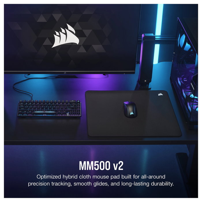 Corsair MM500 v2 Alfombrilla Gaming Talla L Negro