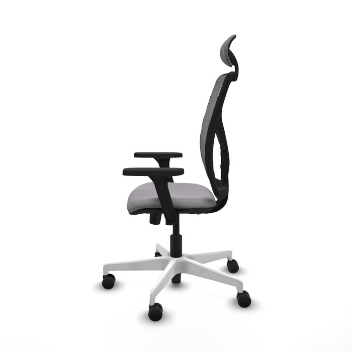 PIQUERAS Y CRESPO Silla de oficina Motilla con mecanismo Sincro y brazos 3D Gris
