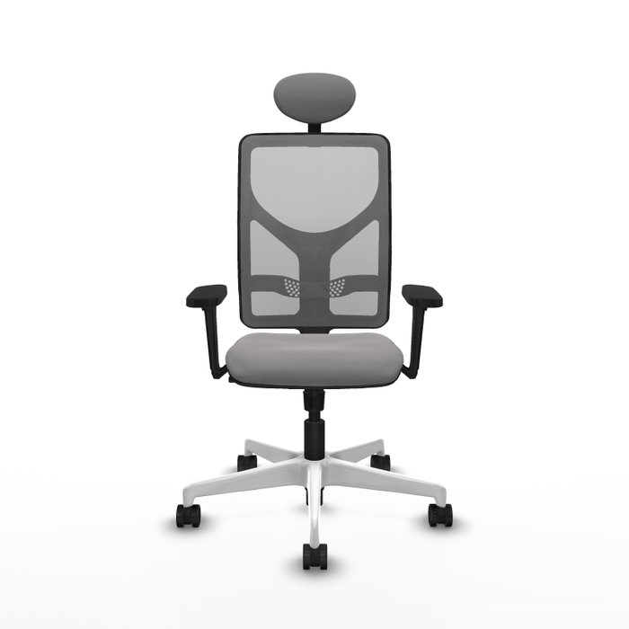PIQUERAS Y CRESPO Silla de oficina Motilla con mecanismo Sincro y brazos 3D Gris
