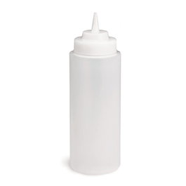 TABLECRAFT Pack de 6 Botellas Exprimibles de 950 ml Blanco Translúcido