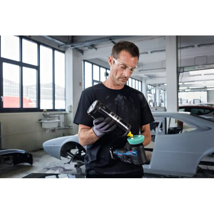 Bosch Professional Pulidora Orbital Inalámbrica GPO 12V-77 12V con Plato Soporte y Plato de Pulido 77mm