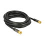 DeLOCK Cable Coaxial RG-6/U con Conector F a F de 3m